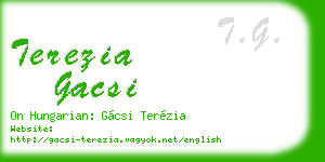 terezia gacsi business card
